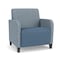 Lesro Siena Lounge Reception Wide Guest Chair, Black, RS RainSong Back, MD Titan Seat, RS RainSong Panels SN1201 - alternate 1